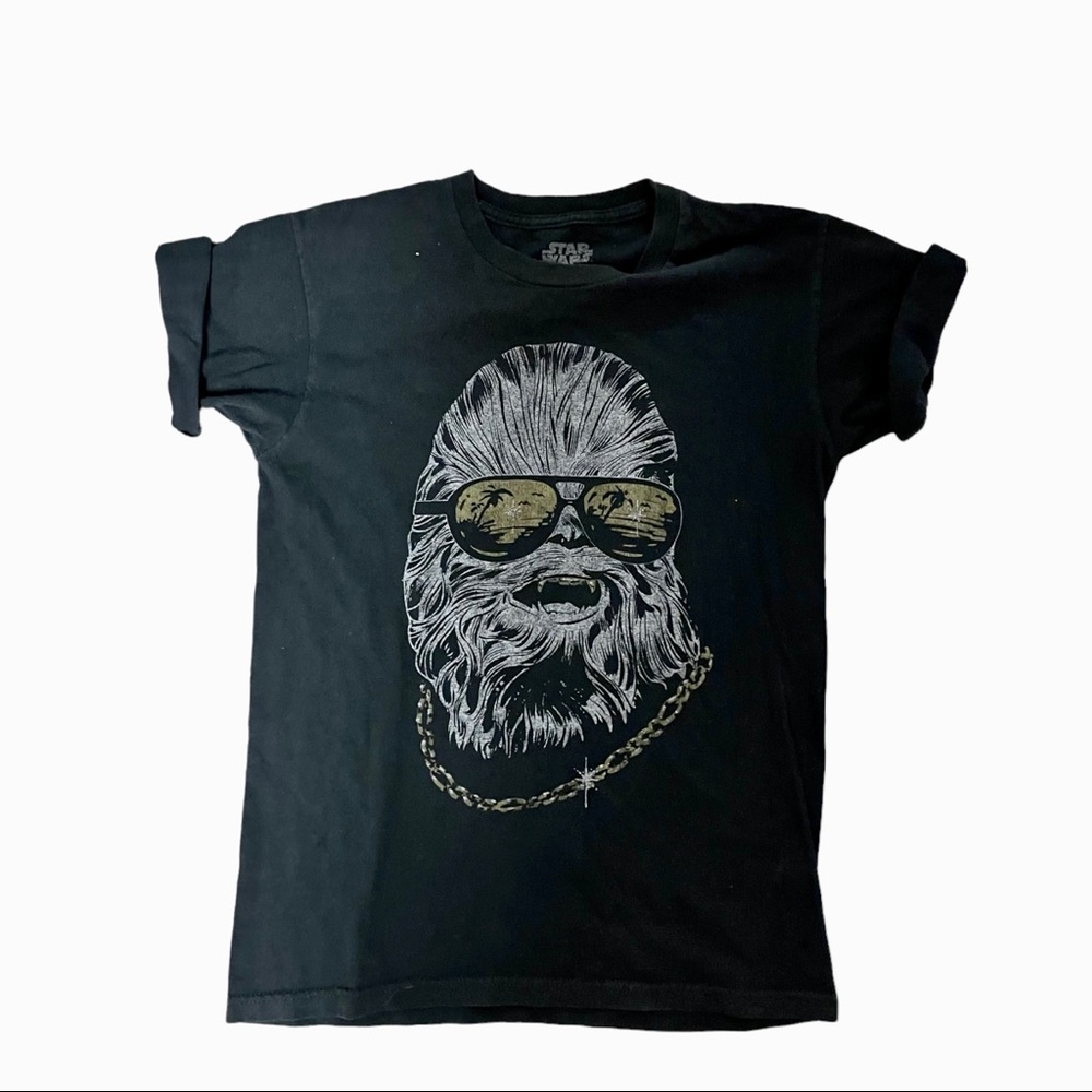 Star Wars Chewbacca with sunglasses short sleeved graphic t shirt unisex size s - Picture 9 of 10